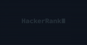 Hackerrank's logo in black