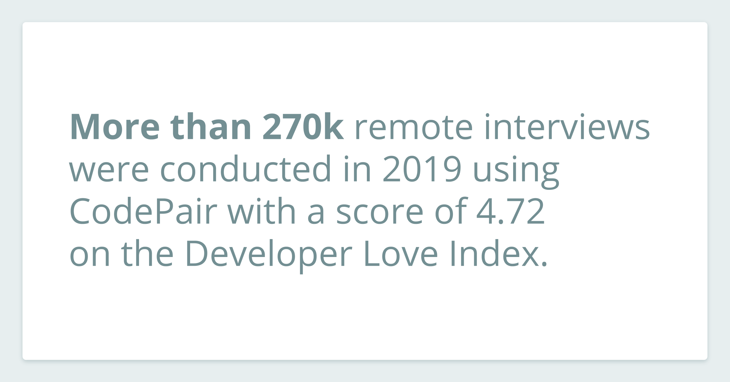 Statistic about the usage of CodePair in 2019